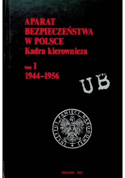 Aparat Bezpieczeństwa w Polsce Kadra kierownicza Tom 1