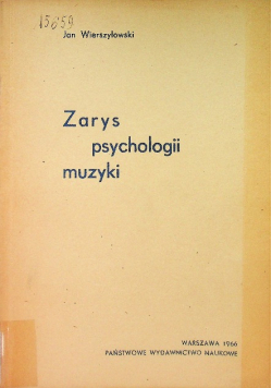 Zarys psychologii muzyki