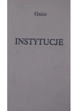 Gaius Instytucje