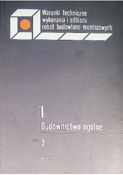 Budownictwo ogólne Tom I Część 3