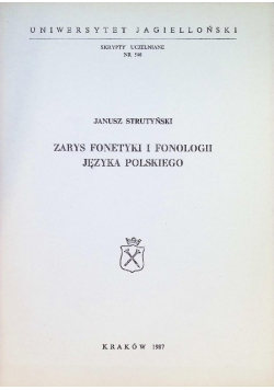 Zarys Fonetyki I Fonologii Języka Polskiego