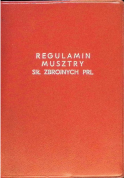 Regulamin musztry sił zbrojnych PRL