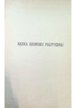Nauka ekonomii politycznej 1904r