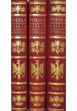 Polska jej dzieje i kultura od czasów najdawniejszych aż do chwili obecnej 1927 - 1930 Tom 1 do 3