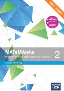 Nowa matematyka podręcznik Klasa 2 liceum i technikum Zakres podstawowy