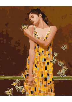 Malowanie po numerach - W objęciach motyli 40x50cm