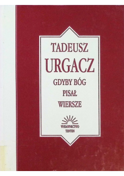 Gdyby Bóg pisał wiersze