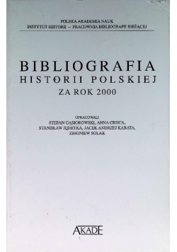 Bibliografia historii polskiej za rok 2000