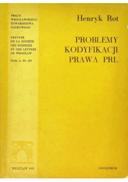 Problemy kodyfikacji prawa PRL