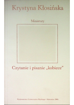 Miniatury czytanie i pisanie kobiece
