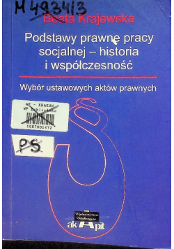 Podstawy prawne pracy socjalnej - historia i współczesność