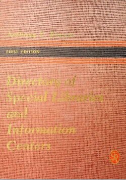 Directory of Special Libraries and Information Centers