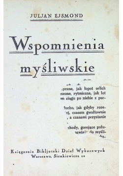 Wspomnienia myśliwskie