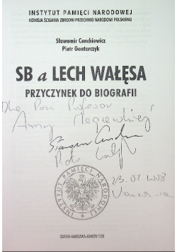 SB a Lech Wałęsa Przyczynek do biografii