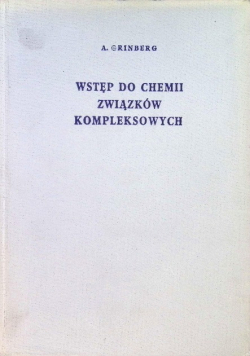 Wstęp do chemii związków kompleksowych