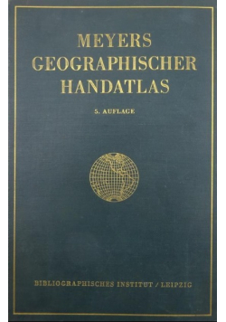 Meyers geographischer Handatlas 5, 1928r.