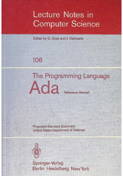 The Programming Language Ada: Reference Manual. Proposed Standard Document United States Department of Defense: 106