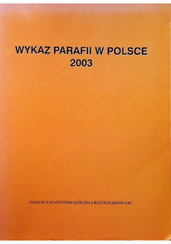 Wykaz parafii w Polsce 2003