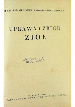 Uprawa i zbiór ziół 1950 r.