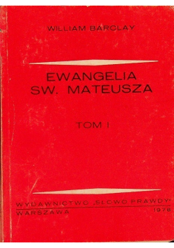 Ewangelia Św. Mateusza Tom I