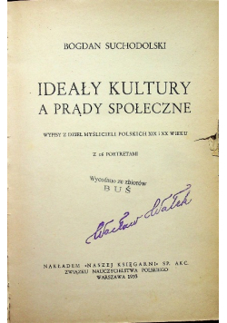 Ideały kultury a prądy społeczne 1933 r.