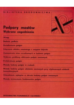 Podpory mostów wybrane zagadnienia