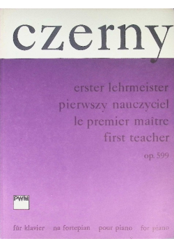 Pierwszy nauczyciel na fortepian op 599