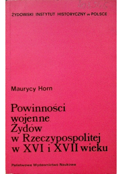 Powinności wojenne Żydów w Rzeczypospolitej