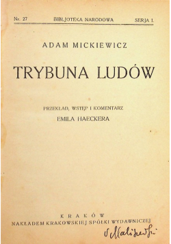 Trybuna Ludów, 1922 r.