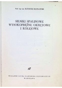 Silniki spalinowe wysokoprężne okrętowe i kolejowe