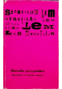 Filozofia przypadku tom I