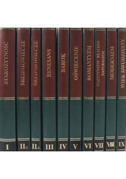 Historia literatury światowej Tom 1 do 9