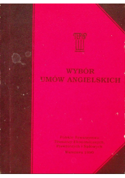 Irena Grątkowska Wybór umów angielskich