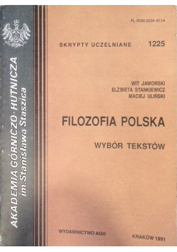 Filozofia polska Nr 1225 / 1991