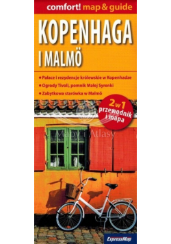 Kopenhaga i Malmö laminowany map&guide 2w1 przewodnik i mapa