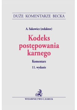 Kodeks postępowania karnego. Komentarz
