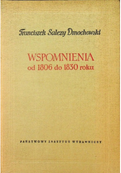 Wspomnienia od 1806 do 1830 roku