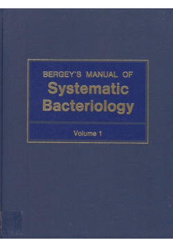 Bergey's Manual of Systematic Bacteriology