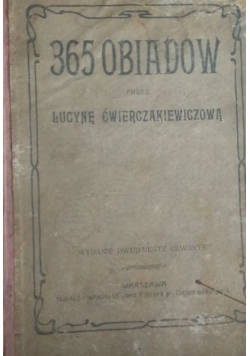 365 obiadów, 1930r