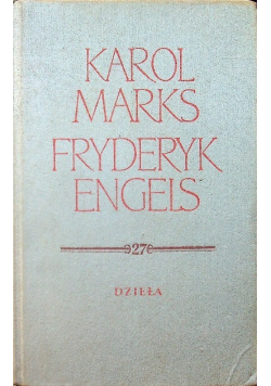 Marks Engels Dzieła Tom 27