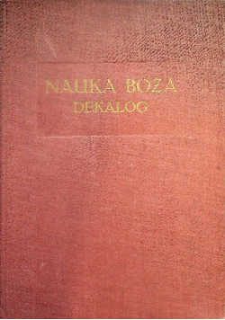 Nauka Boża Dekalog