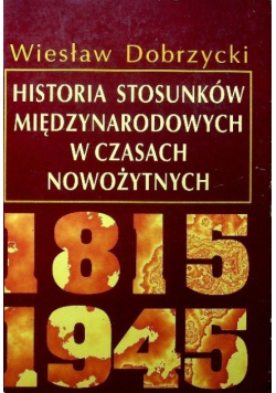 Historia stosunków międzynarodowych w czasach nowożytnych