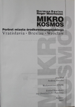 Mikro Kosmos Portret miasta środkowoeuropejskiego
