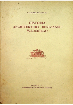 Historia architektury renesansu włoskiego
