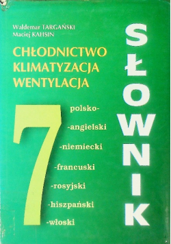 Chłodnictwo, klimatyzacja, wentylacja Słownik