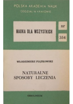 Naturalne sposoby leczenia