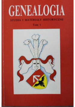 Genealogia studia i materiały historyczne Tom 1
