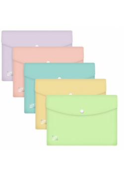 Teczka kopertowa A5 PP Urban pastel mix (5szt)