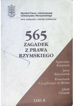 565 zagadek z prawa rzymskiego
