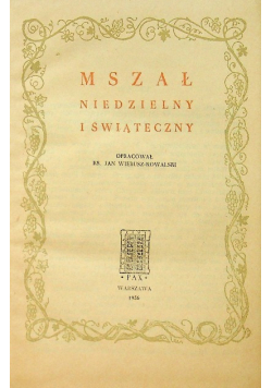Mszał niedzielny i świąteczny